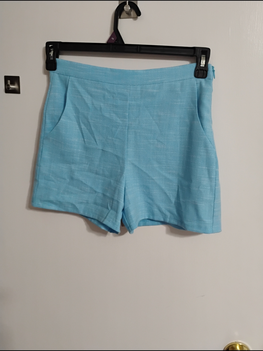 Light Blue Girls Aqua Shorts